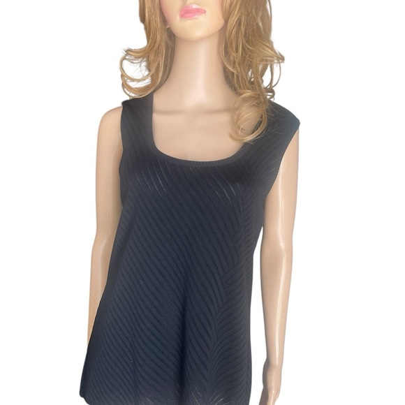 Escada black knit sweater and sleeveless top size 40/44 - Picture 6 of 14